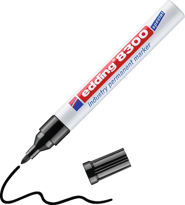 Produktbild Edding Permanent Marker 8300 (Schwarz, 1.50 mm, 1 x)
