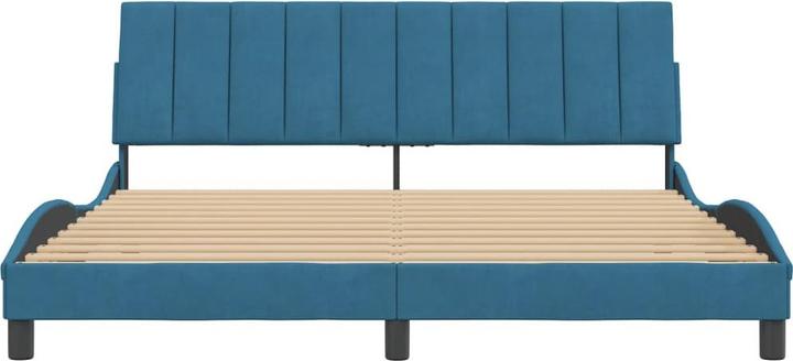 Actual product image vidaXL Bed frame with velvet headboard (90 x 200 cm)