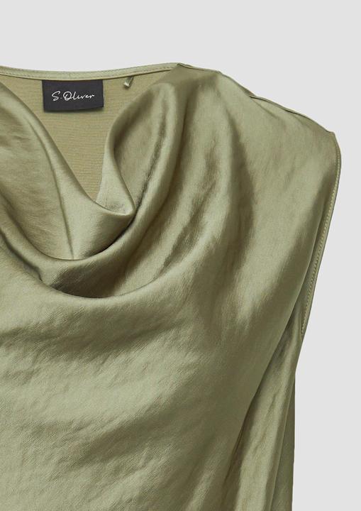 Immagine prodotto S.Oliver Bluse Ärmellose Satinbluse mit Wasserfall-Ausschnitt (40)