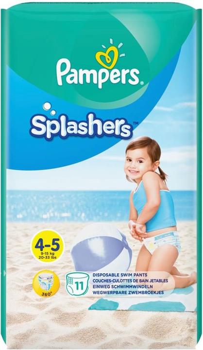 Actual product image Pampers Splashers (Size 4, Size 5, Pack, 11 pcs.)