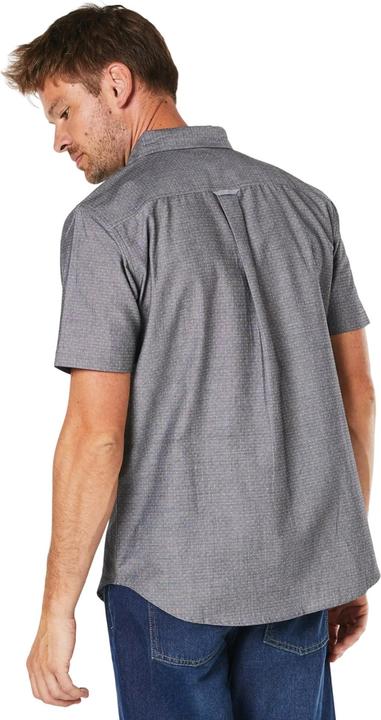 Actual product image Universal Textiles Mens Pin Dot Chambray Short-Sleeved Shirt (M)