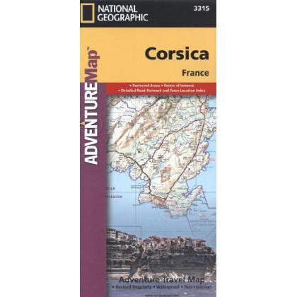 National Geogr.Advent.Maps. Corsica, Landkarte