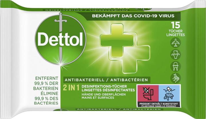 Image du produit Dettol Lingettes de désinfection 2en1