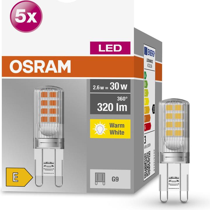 Actual product image Osram Base Pin (G9, 2.50 W, 320 lm, 5 x, E)