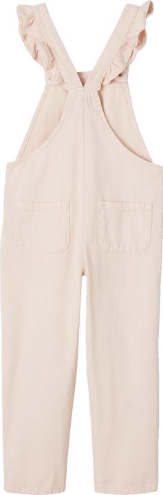 Actual product image Vertbaudet Girls' dungarees with flounce straps (146)