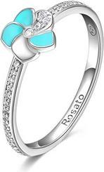 Immagine prodotto Rosato Incantevole fiore d'argento Fiore Allegra RZAL005 - Circuito: 58 mm (L)