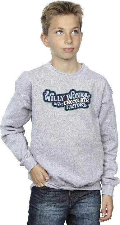 Actual product image Willy Wonka & the Chocolate Factory Boys Chocolate Factory Logo Sweatshirt (140, 146)