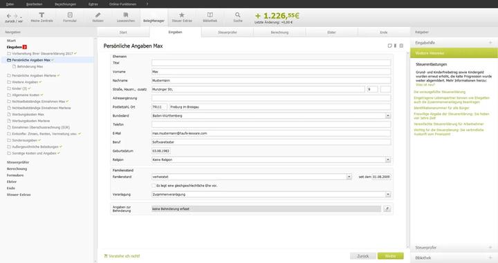 Actual product image Lexware Taxman 2020 (1 User, 12 months)