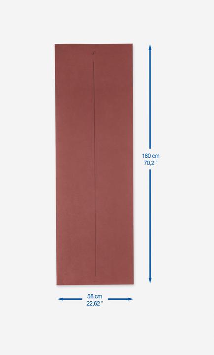 Immagine prodotto Domyos Yogamatte Einsteiger 180 cm × 50 cm × 5 mm - braun (5 mm)