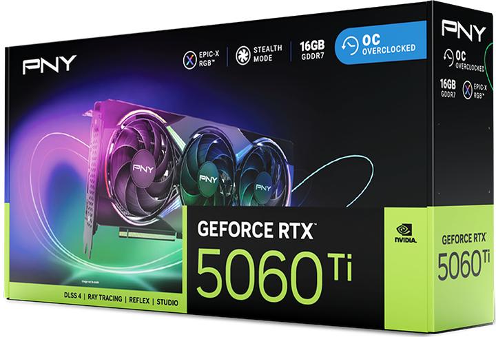 Produktbild PNY GeForce RTX 5060 Ti Epic-X RGB Overclocked Triple Fan (16 GB)