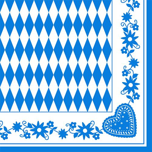 Image du produit Papstar Bayrisch Blau (50 x, 40 x 40 cm)