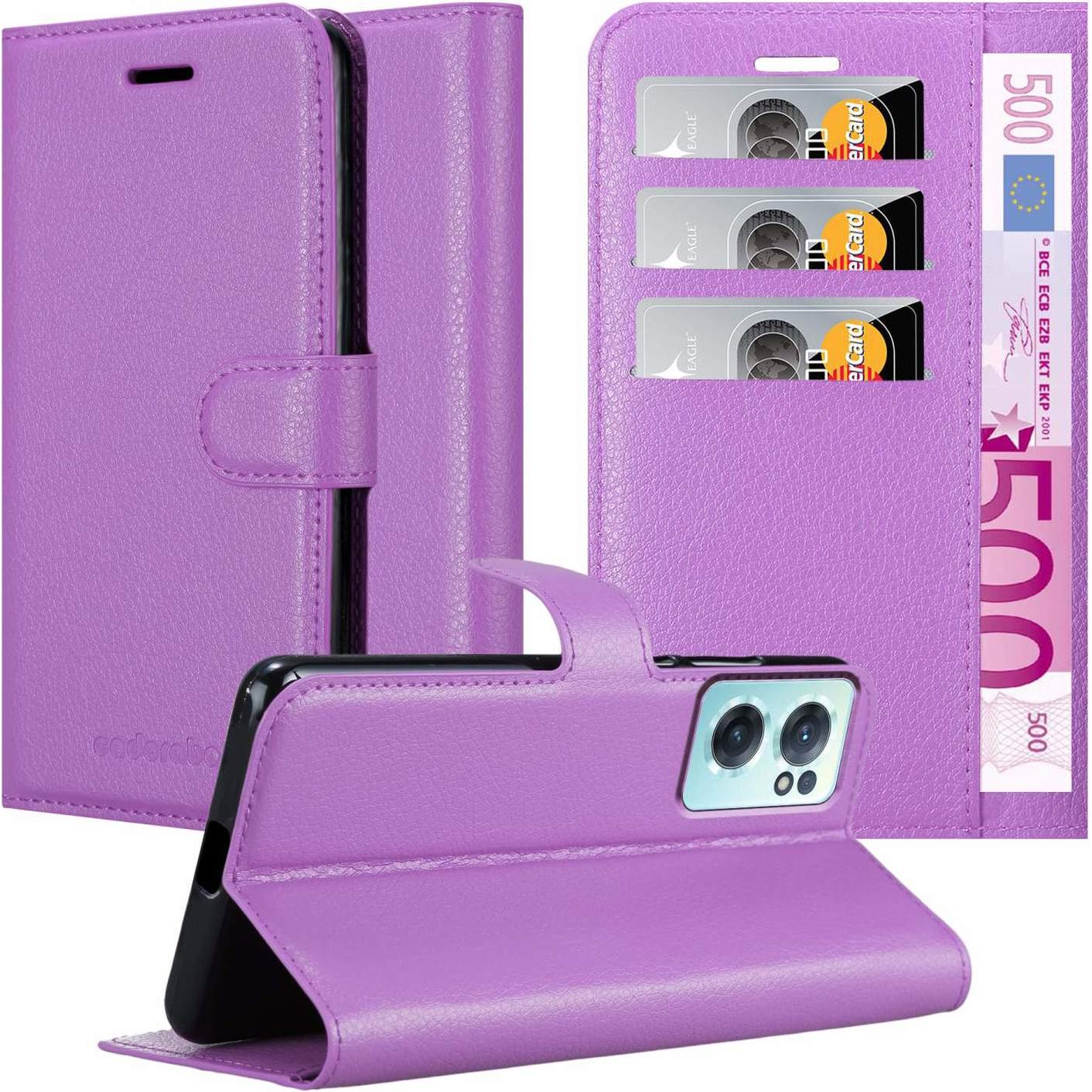 Cadorabo Book Stand Hülle für OnePlus Nord CE 2 5G (OnePlus Nord CE 2 5G), Smartphone Hülle, Violett