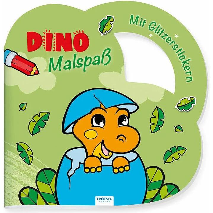 Trötsch Malbuch Stickermalbuch Dino Malspass