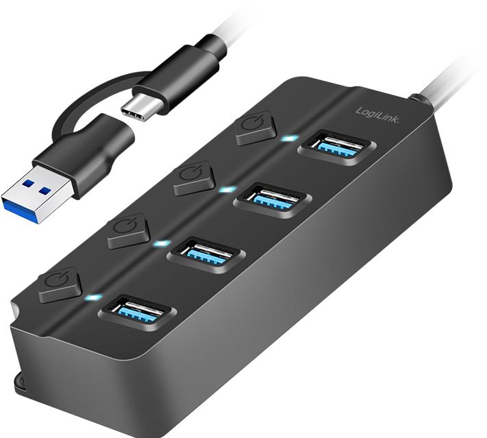Produktbild LogiLink UA0419 (USB-C, 4 Ports)