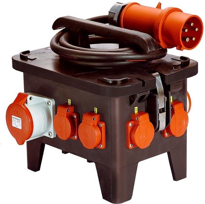 Produktbild As - Schwabe Mobiler Baustellen-Stromverteiler (6x, CEE 7/3)