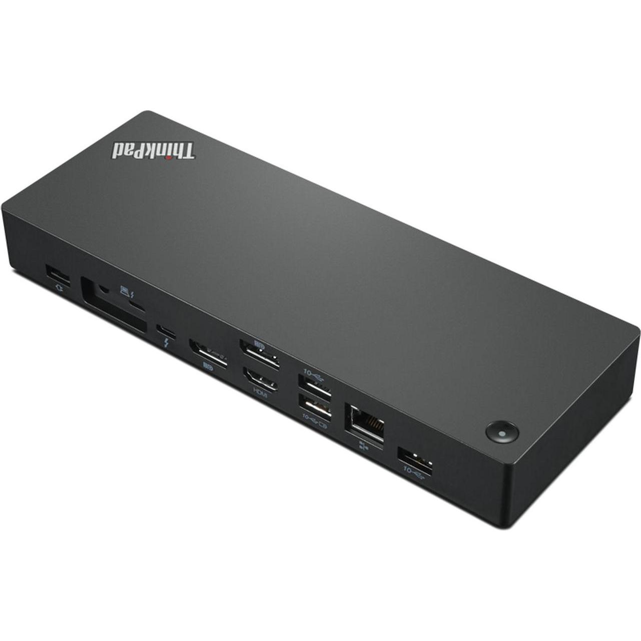 Lenovo ThinkPad Thunderbolt 4 (Thunderbolt, 12 Ports), Dockingstation + USB Hub, Schwarz, Rot