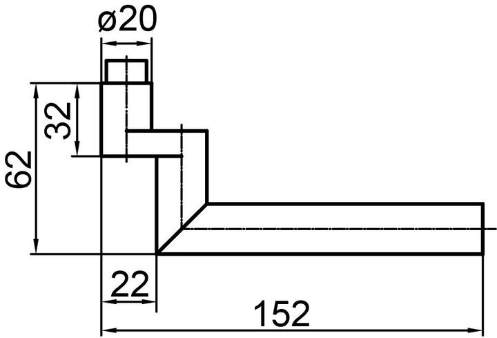 Produktbild Glutz Türdrücker 5072 Memphis (Türgriff)