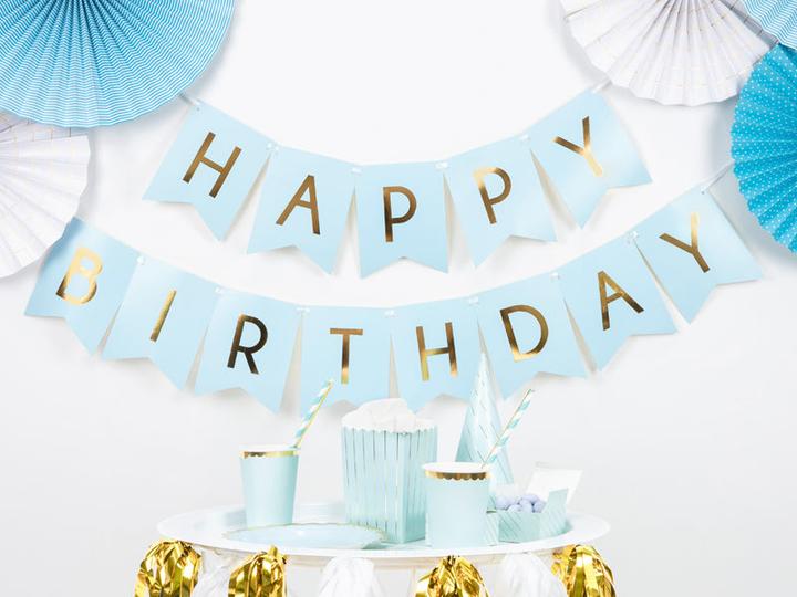 Produktbild Partydeco Happy Birthday Buchstabenkette (1 Stk.)