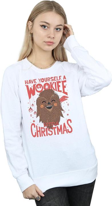 Actual product image Star Wars Womens/Ladies Wookiee Little Christmas Sweatshirt (M)