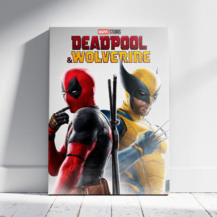 Produktbild Semic Marvel Holzdruck Deadpool & Wolverine 02 Best friends 35 x 50 cm (35 x 50 cm)