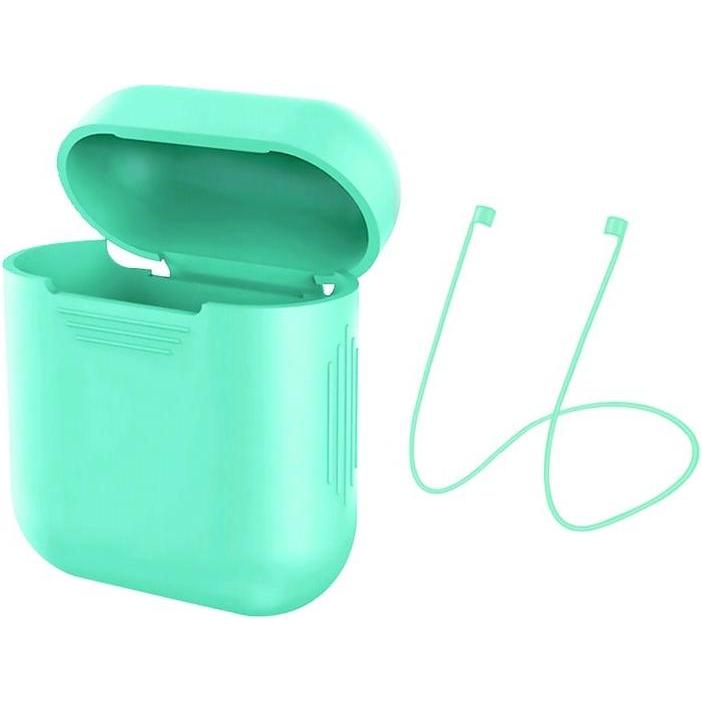 JTI Schutzhülle für Airpods - Mintgrün (Kopfhörer Hülle), Kopfhörertasche + Schutzhülle, Grün