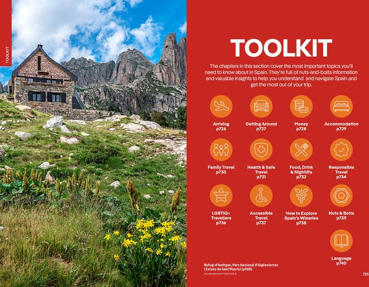 Actual product image Spain (English, Alexis Averbuck, Anna Kaminski, Brand Eveleigh, Collectif, Federica Bocco, Felicity Hughes, Isabel Albiston, Isabella Noble, Jamie Ditaranto, Lucy Lovell, Nanjala Nyabola, The Lonely Planet, 2025)