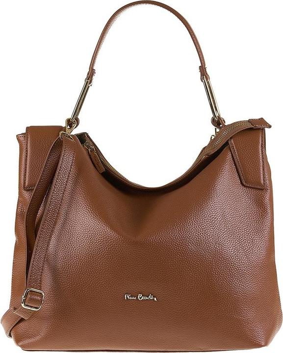 Actual product image Pierre Cardin **Damen Umhängetasche Made In Italy - Modell Lyra Elite - 100% Leder** - 33.0 X 30.0 X 12.0 Cm