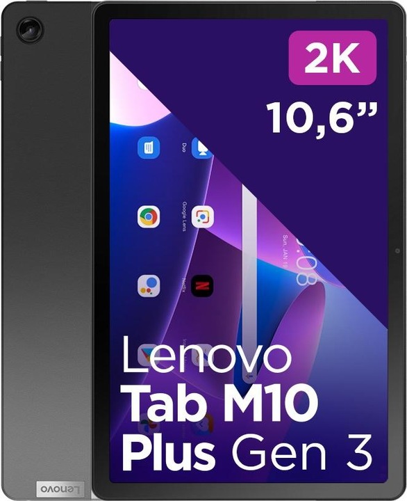 Image du produit Lenovo Tab M10 Plus (3rd Gen) 4G 128 GB 26 9 cm (10.6 pouces) Qualcomm Snapdragon 4 GB Wi-Fi 5 (802.11 (4G, 10.61", 4 Go, Gris)