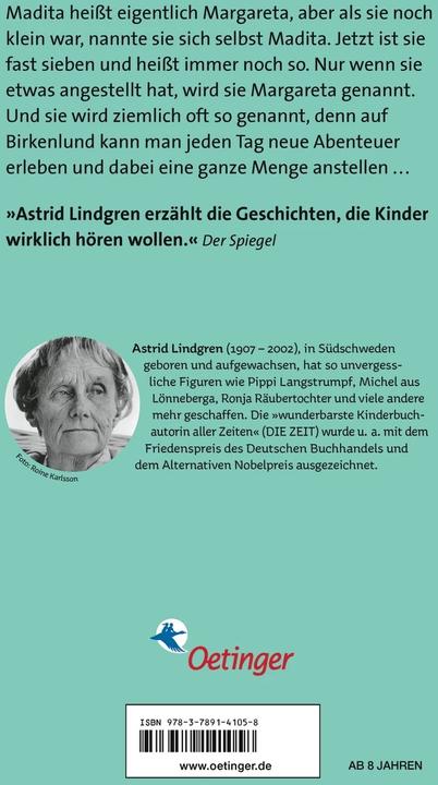 Produktbild Madita. Kleine Ausgabe (Deutsch, Astrid Lindgren, 1990)