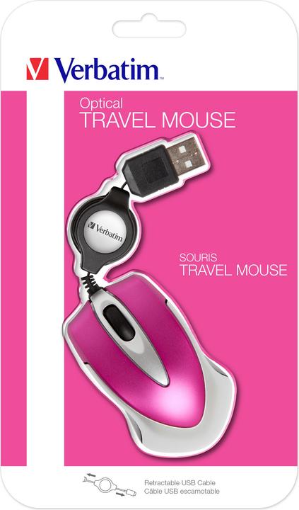 Actual product image Verbatim Go Mini Optical Travel Mouse (Cable)