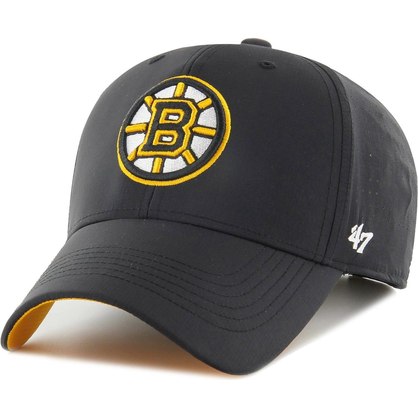 47 Brand, Herren, Cap, Relaxedfit Ripstop Back Line Boston Bruins, Schwarz