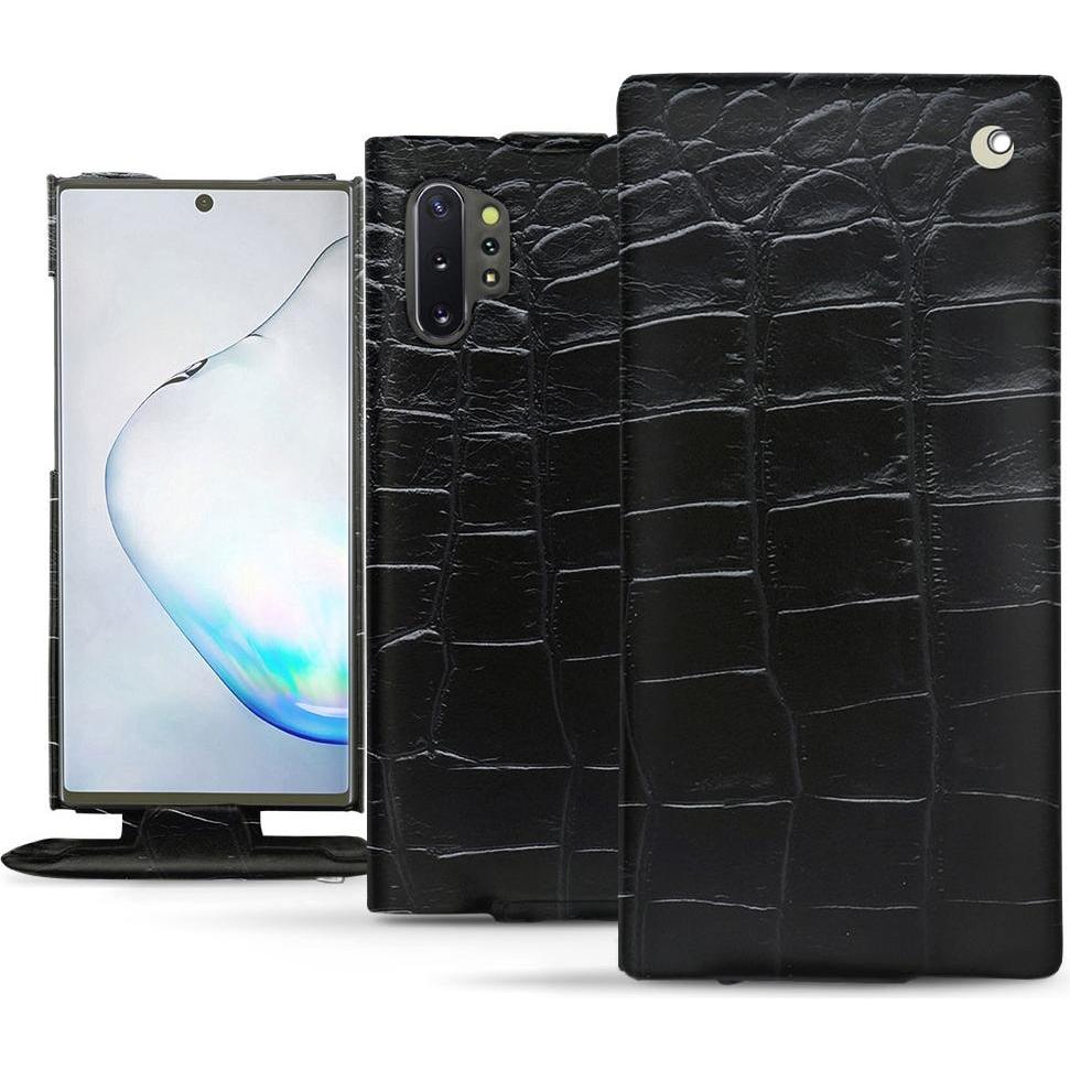 Noreve Lederschutzhülle vertikal (Samsung Galaxy Note 10+), Smartphone Hülle, Schwarz