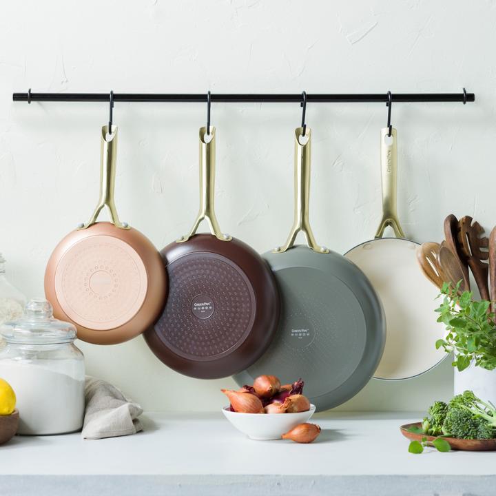 Actual product image Greenpan Shades 3-delige Pannenset met keramische antikleeflaag - TERRA 3-delig (CC009020001) (Aluminium)