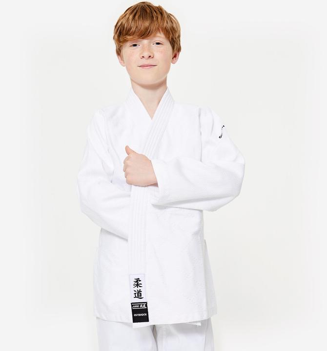 Produktbild Outshock Kinder- Judo- und Aikidoanzug 350 g/m² - weiss (120 C)