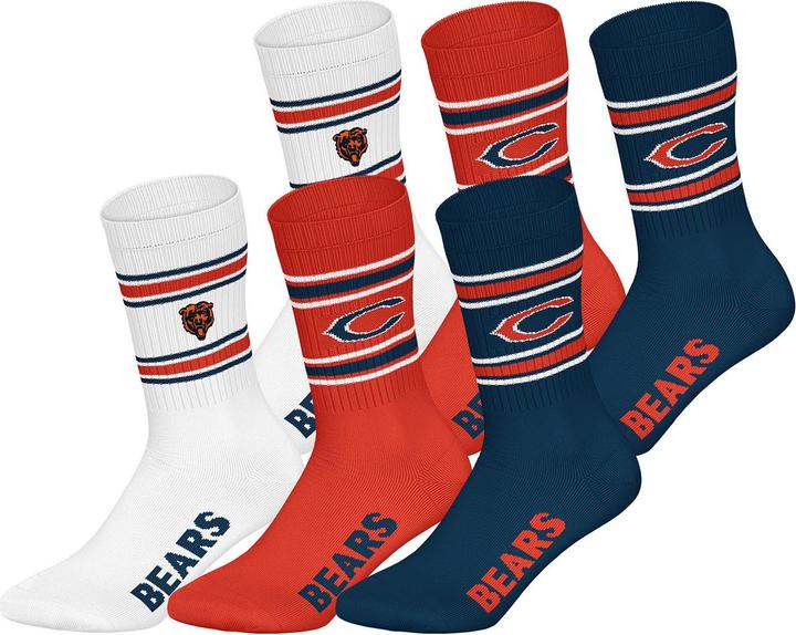 Produktbild NFL Freizeitsocken Chicago Bears Crew (6er Pack, 43 - 46)