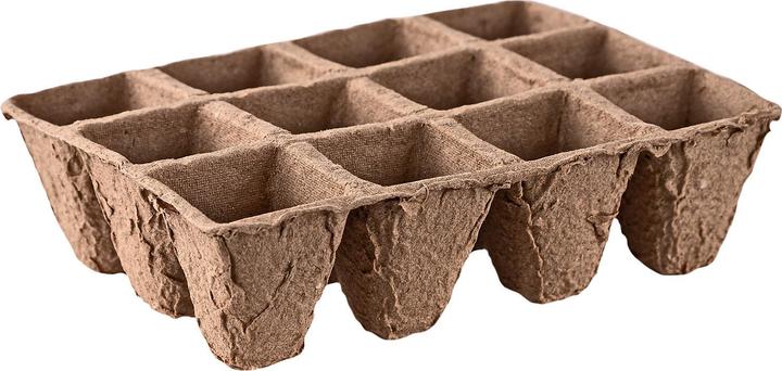 Actual product image Dema 48 x seed pots Plant pots wood fibre 4cm square