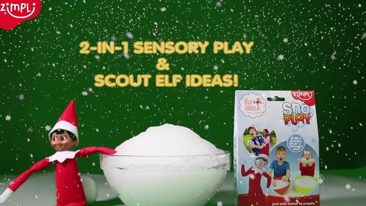 Actual product image Zimpli Kids Elf On The Shelf Snow Play, 2-in-1 scout Elf idea and sensory toy