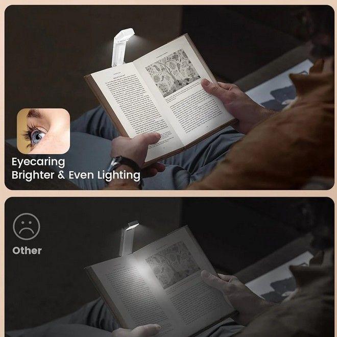 Actual product image Bon Voyage LumiClip Pro Series LED Leselampe mit Clip, USB-C & Sleep-Timer (11.50 cm)