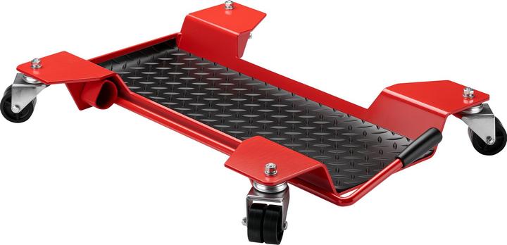 Wiltec Motorrad Rangierhilfe Rangierschiene Rangierplatte Parkhilfe Motorradständer (42 cm, 7.50 cm)