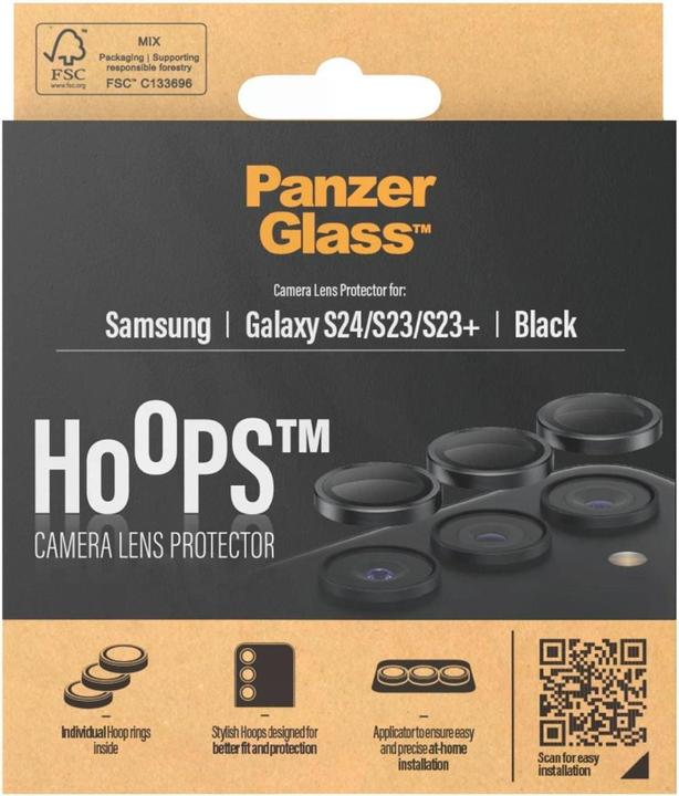 Actual product image PanzerGlass Hoops Camera Lens Protector (3 Piece, Samsung Galaxy S23+, Samsung Galaxy S23, Samsung Galaxy S24)