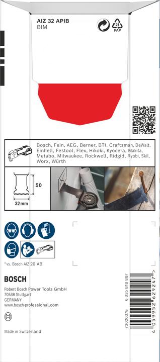 Productafbeelding Bosch Professional Zubehör PRO AIZ 32 APIB mes voor multifunctioneel gereedschap, 32 x 50 mm