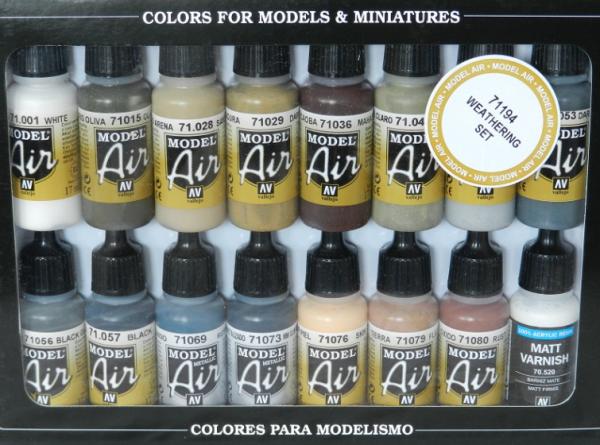 Image du produit Vallejo Set de vieillissement (16 couleurs) Model Air
