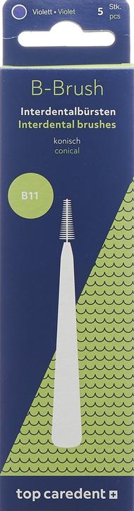 Actual product image Top Caredent B11 IDBG-VK Interdentalbürste violett konisch >2.4mm (5 x)