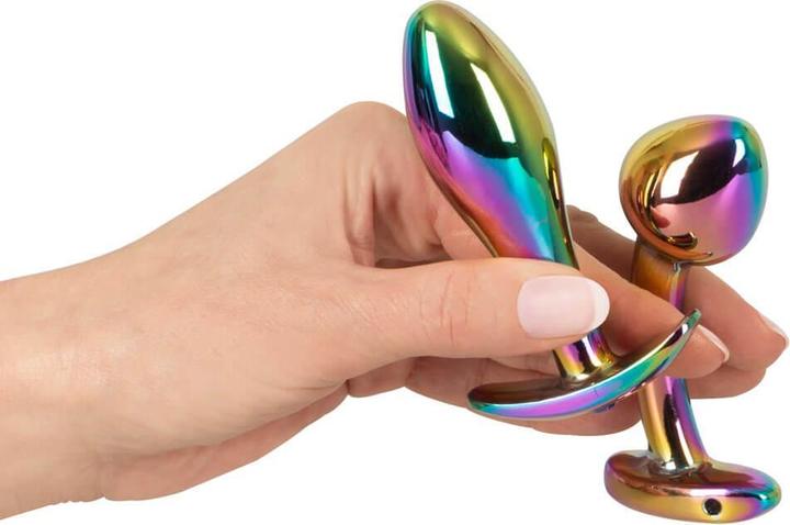 Produktbild Anos Metal Butt Plug Set Rainb
