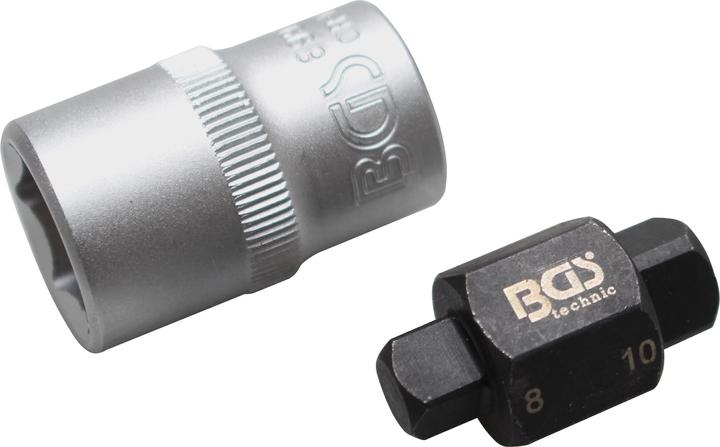 BGS Ölablassschrauben-Einsatz Vierkant 8 mm / 10 mm