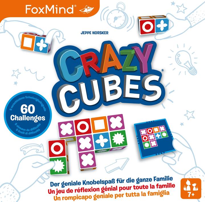 Produktbild Foxmind Crazy Cubes (mult) (Deutsch, Französisch, Italienisch, 1 - 4 Spieler)