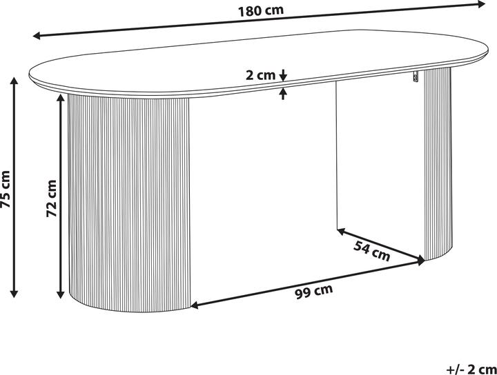 Produktbild Beliani Savory (180 x 90 x 75 cm)
