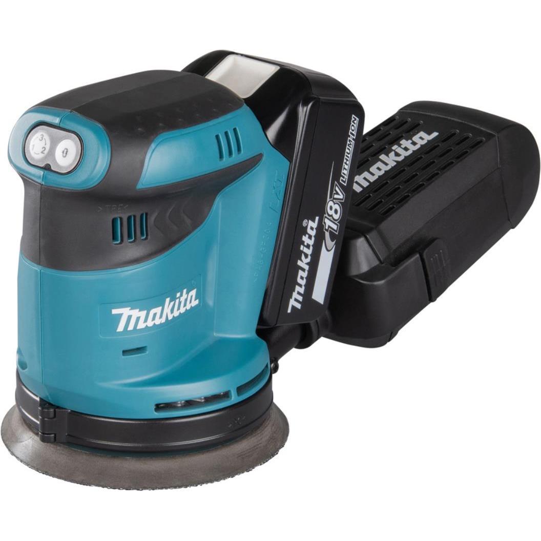 Makita, Schleifmaschine + Poliermaschine, DBO180RTJ (Exzenterschleifer, 180 W)