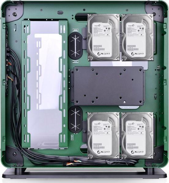 Actual product image Thermaltake Tt Core P6 TG Racing Green ATX CA-1V2-00MCWN-00 (ATX)
