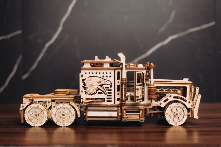 Image du produit Wood Trick Camion - Semi-remorque - 3D Kit de construction en bois